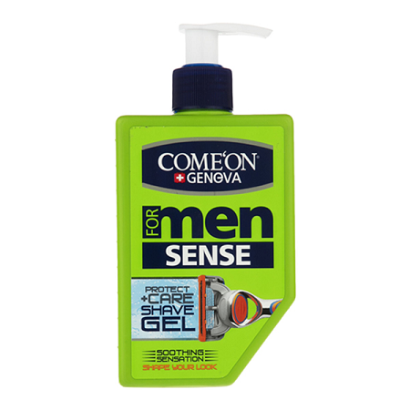 ژل اصلاح ریش مردانه کامان مدل SENSE حجم 260 میلی لیتر